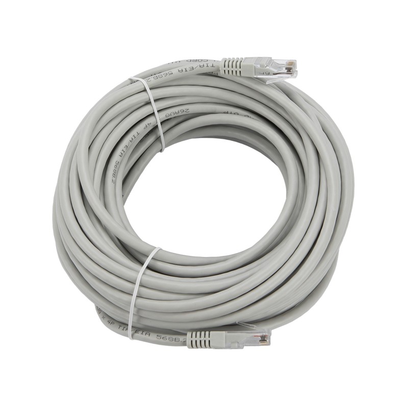 Cavo dati patch 15m RJ45 Cat. 5e UTP grigio