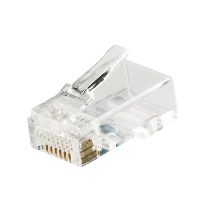 Spina plug RJ45 Cat. 6 UTP trasparente