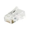 Spina plug RJ45 Cat. 6 UTP trasparente