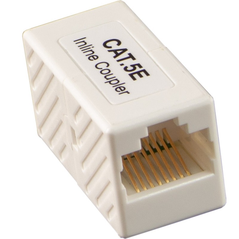 Accoppiatore lineare RJ45 Cat. 5e UTP bianco