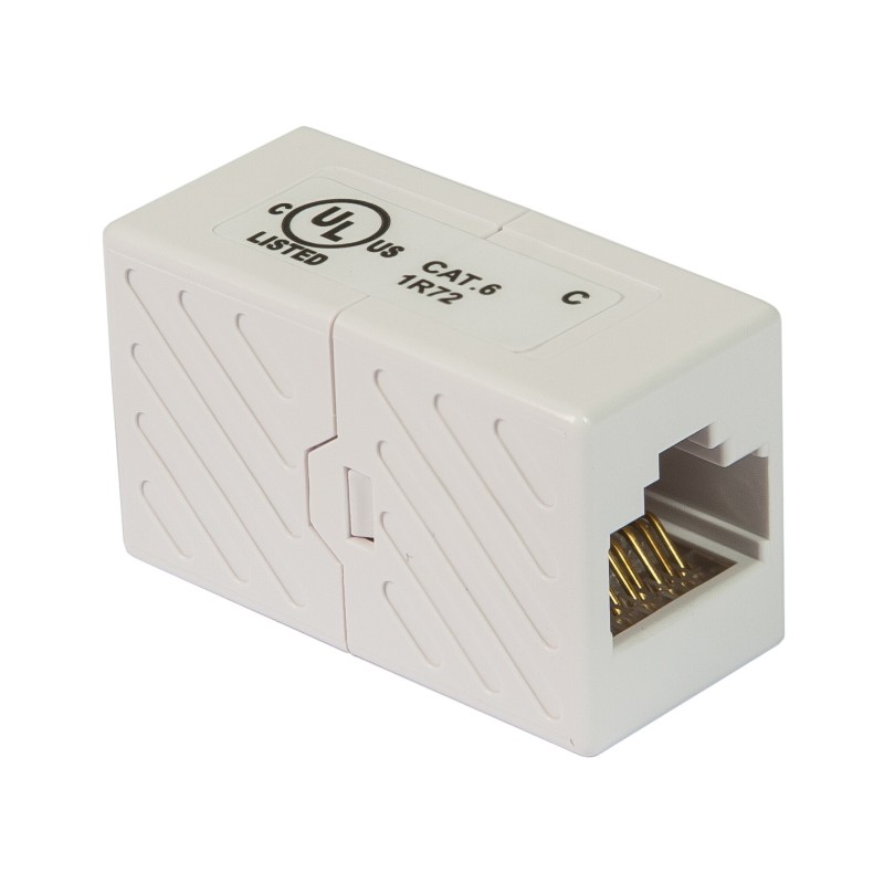 Accoppiatore lineare RJ45 Cat. 6 UTP bianco