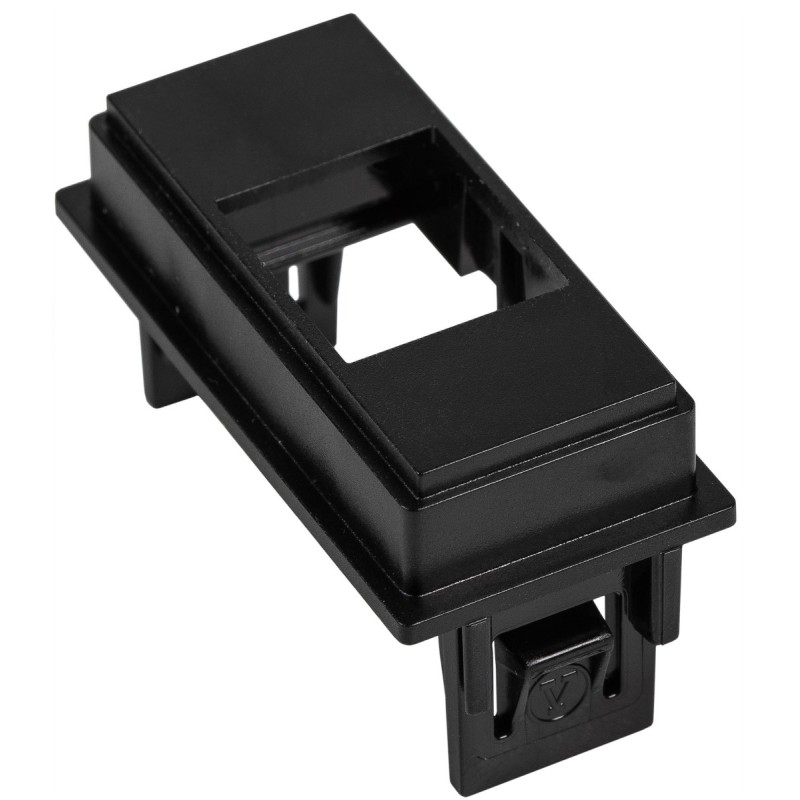 Adattatore Keystone per serie Bticino Living Now nero