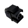 Presa TV coassiale maschio con attacco Keystone nero