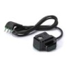 Multipresa Fido 3 uscite 10A, 2 USB e spina 10A nera