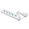 Multipresa Fido Bipasso 4 uscite P40 con cavo 1,5m, interruttore di sicurezza e spina 10A
