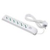 Multipresa Fido Speciale 6 uscite Bipasso P40 con cavo 1,5m, interruttore e spina Schuko 16A