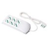 Multipresa Fido Bipasso 3+3 uscite P40 bianca con cavo 1,5m