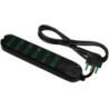 Multipresa Fido Bipasso 6 uscite 16A nera con cavo 1,5m e spina 16A
