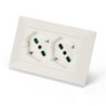 Multipresa Incasso Opera Plus 2 prese Bipasso P40 precablata per scatola 3 moduli