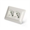 Multipresa Incasso Opera Plus 2 prese Bipasso P40 per serie Bticino Matix