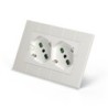 Multipresa Incasso Opera Plus 2 prese Bipasso P40 per serie Bticino Living Now bianca
