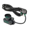 Multipresa Triax 3 uscite (1 frontale P40 + 2 lat. Bipasso) nera con cavo 3m