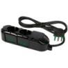 Multipresa Triax 6 uscite (2 frontali P40 + 4 lat. Bipasso) nera con cavo 1,5m
