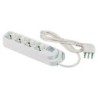 Multipresa Relife 4 uscite Bipasso P40 con cavo 3m, interruttore e spina 16A