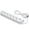 Multipresa Relife 6 uscite Bipasso P40 con cavo 5m, interruttore e spina Schuko