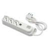 Multipresa Relife 3 uscite Bipasso P40, 2 USB 3A, cavo 1,5m, interruttore e spina 16A