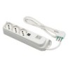 Multipresa Relife 3 uscite Bipasso P40, 2 USB 3A, cavo 1,5m, interruttore di sicurezza e spina 10A