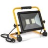 Proiettore LED 100W portatile con supporto, cavo e spina Schuko