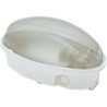 Plafoniera Panda Midi ovale IP65 per lampade E27 bianca