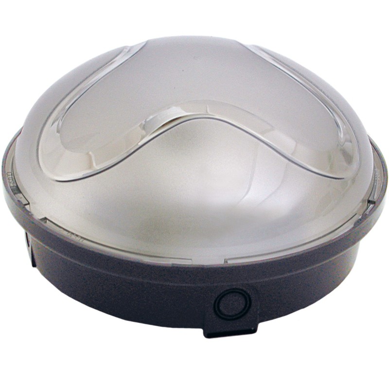 Plafoniera Panda Midi tonda IP65 per lampade E27 nera