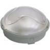 Plafoniera Panda Midi tonda IP65 per lampade E27 grigia