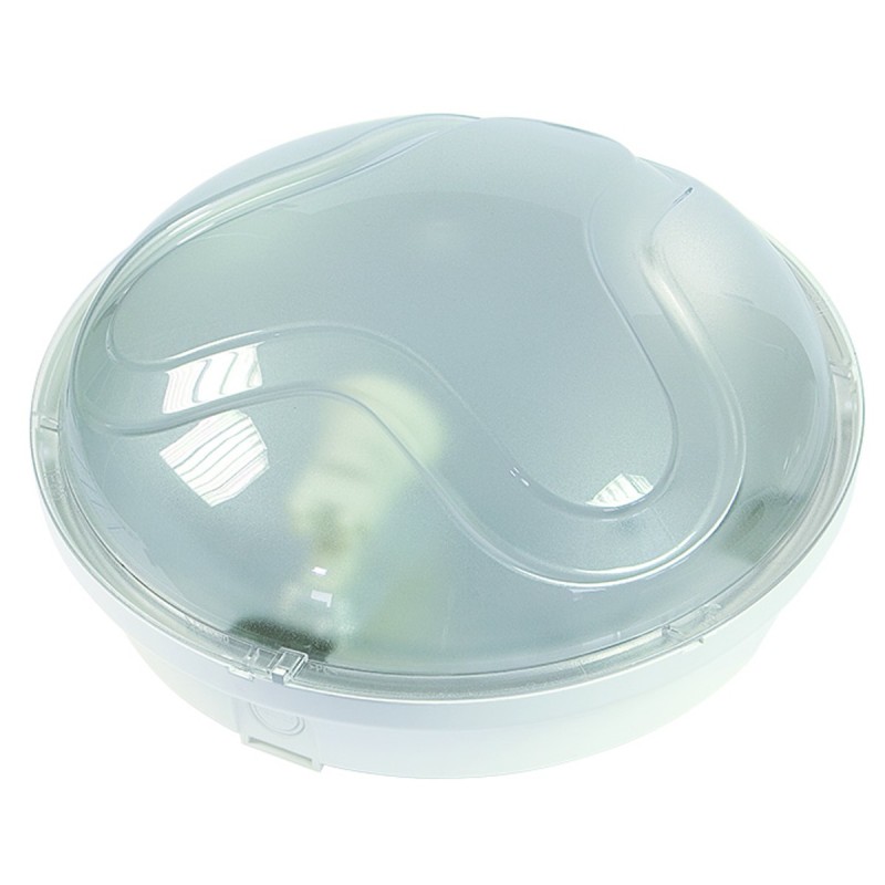 Plafoniera Panda Maxi tonda IP65 per lampade E27 bianca