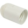 Portalampada E27 liscio bianco