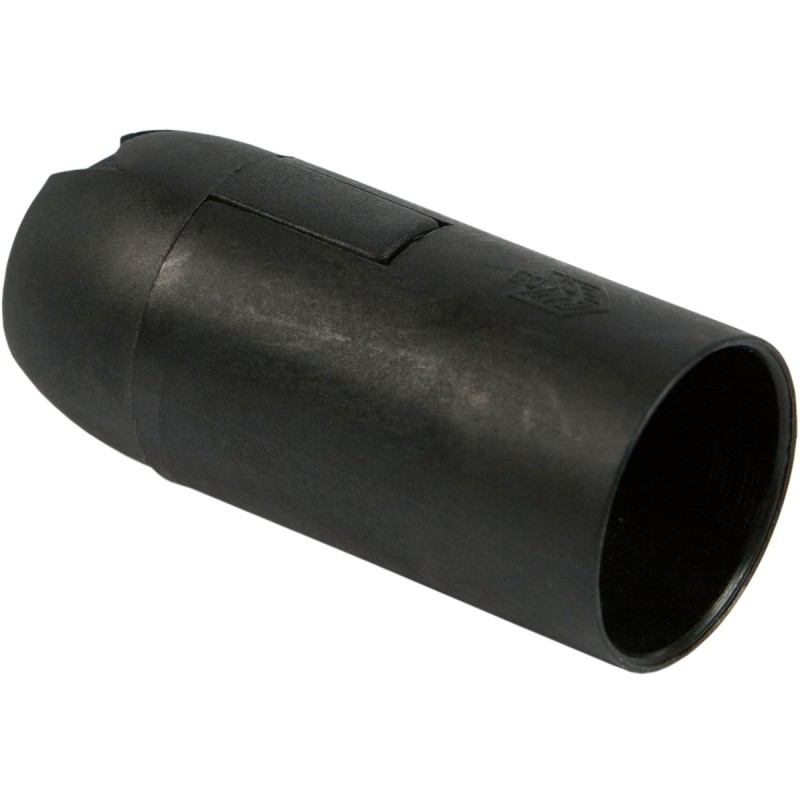 Portalampada E14 liscio nero