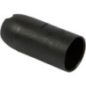 Portalampada E14 liscio nero