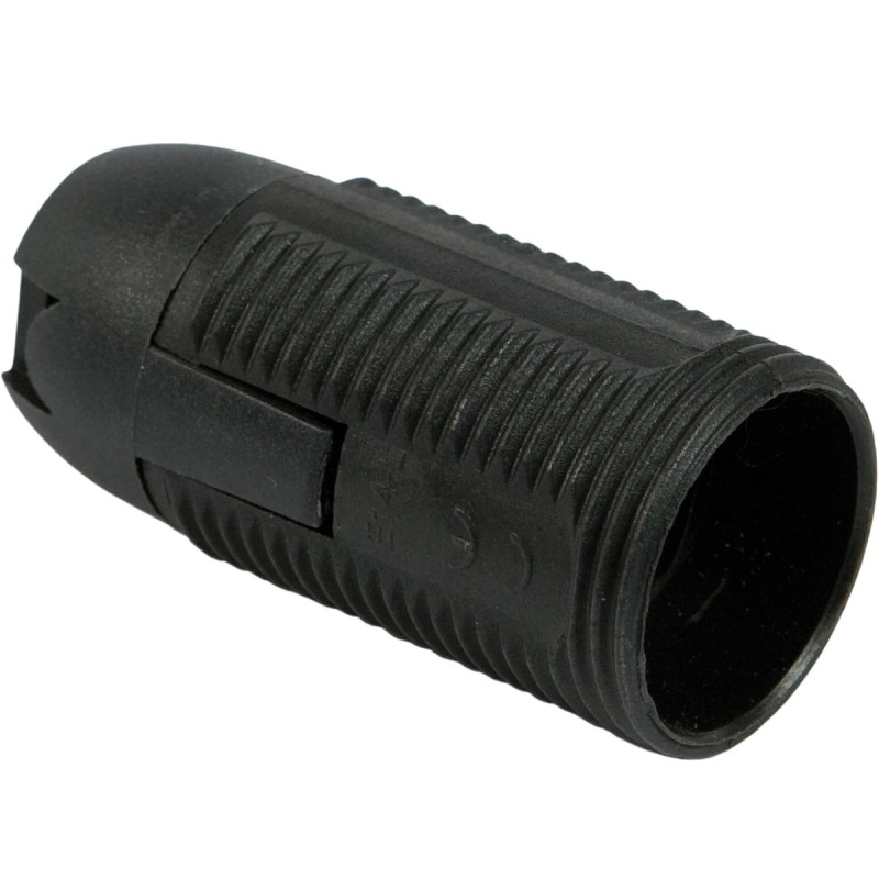 Portalampada E14 filettato nero