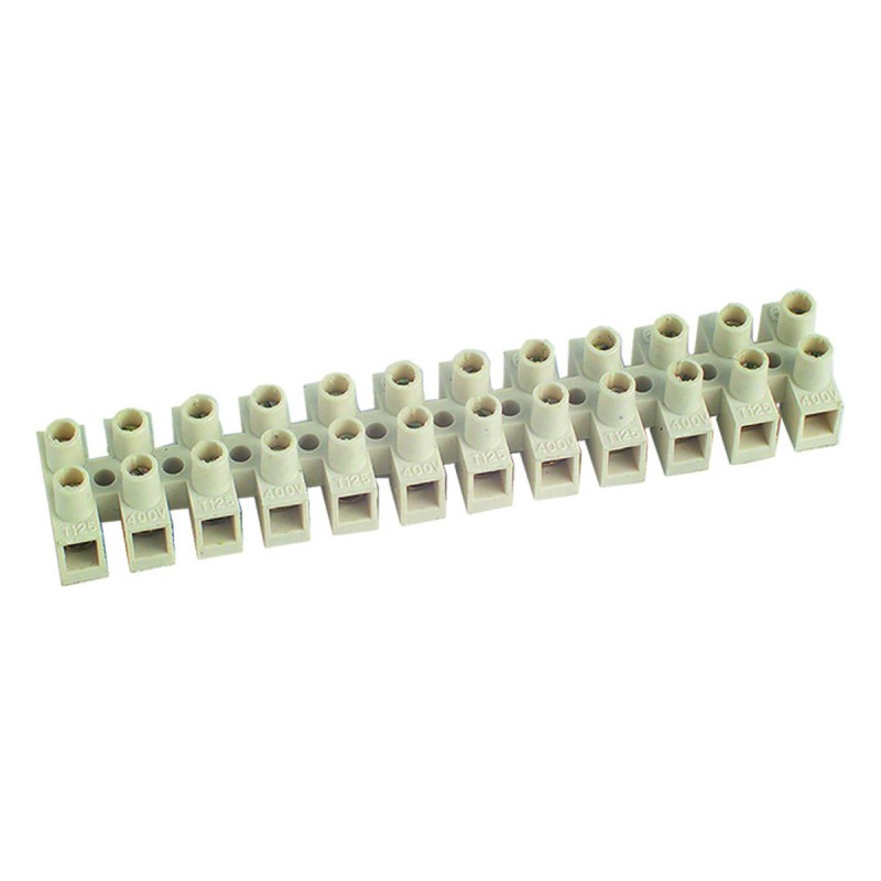 Morsettiera professionale 12 poli per cavi max 6mmq