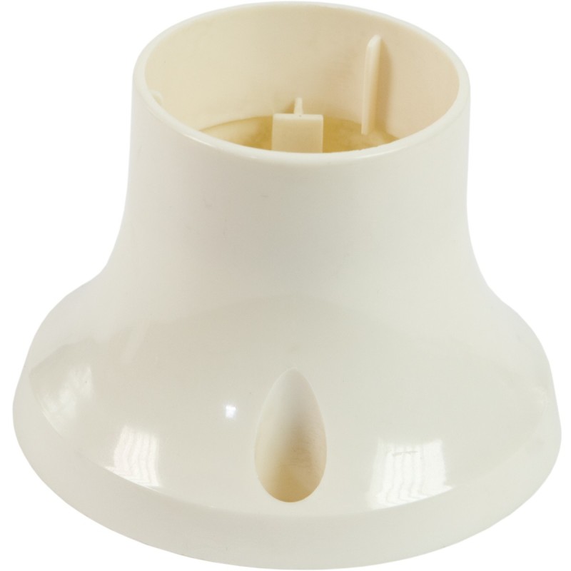 Punto luce da parete dritto E27 bianco