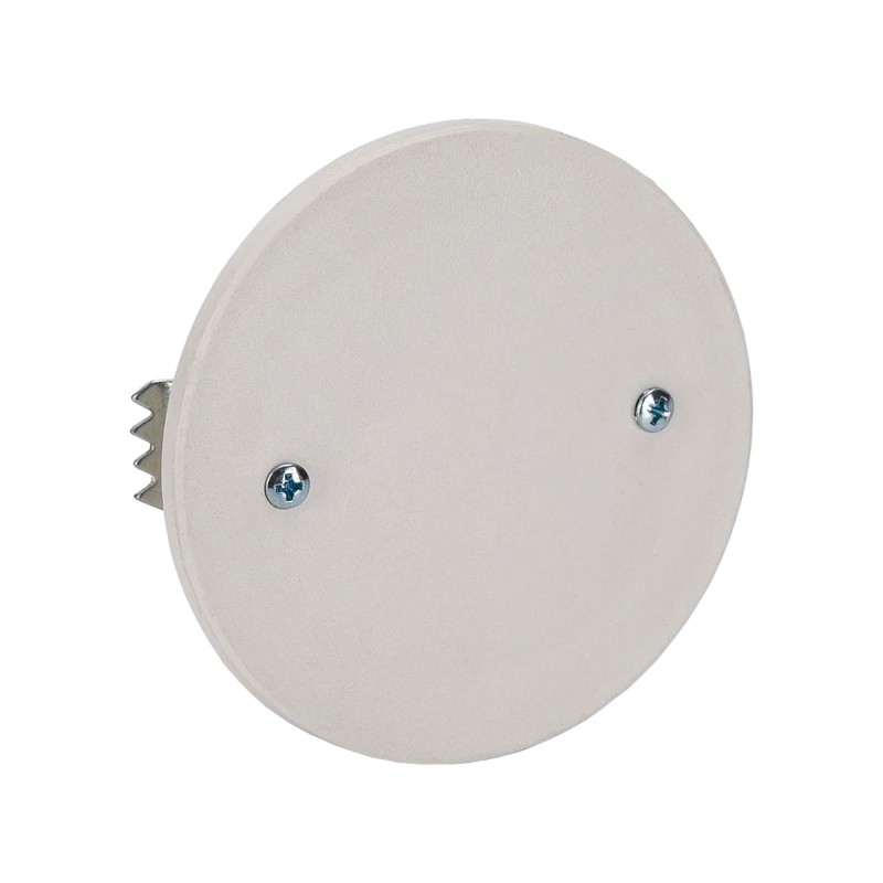 Coperchio ribassato con graffe per scatole tonde €?85mm bianco