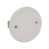 Coperchio ribassato con graffe per scatole tonde €?85mm bianco