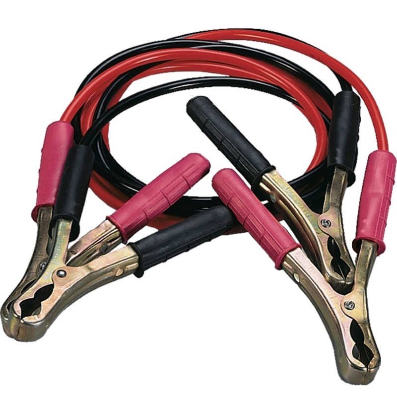 Coppia cavi per batteria 3m sezione 16mmq con pinze 120A
