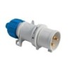 Spina industriale mobile 2P+T 32A 230V IP54 cablaggio rapido