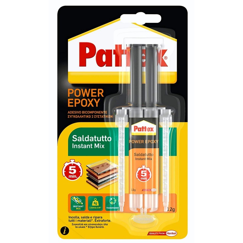 PATTEX POWER EPOXY SALDATUTTO INSTANT MIX 5' SY 12g