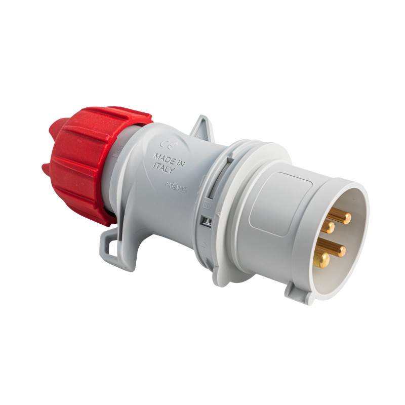 Spina industriale mobile 3P+T 32A 400V IP54 cablaggio rapido