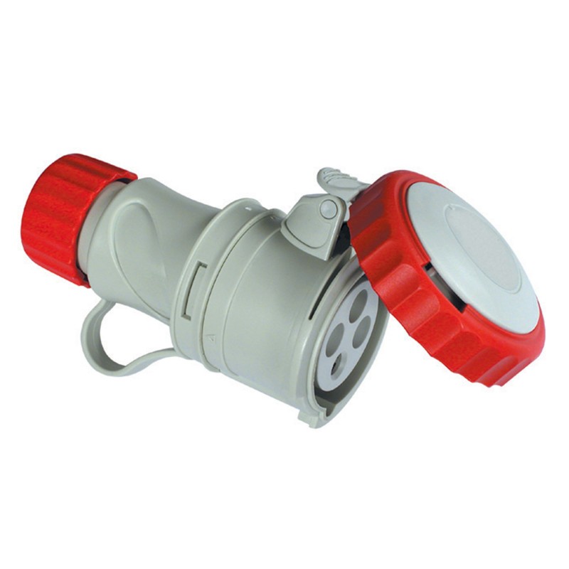 Presa industriale mobile 3P+T 16A 400V IP67 cablaggio rapido.