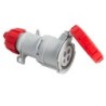 Presa industriale mobile 3P+T 32A 400V IP67 cablaggio rapido.
