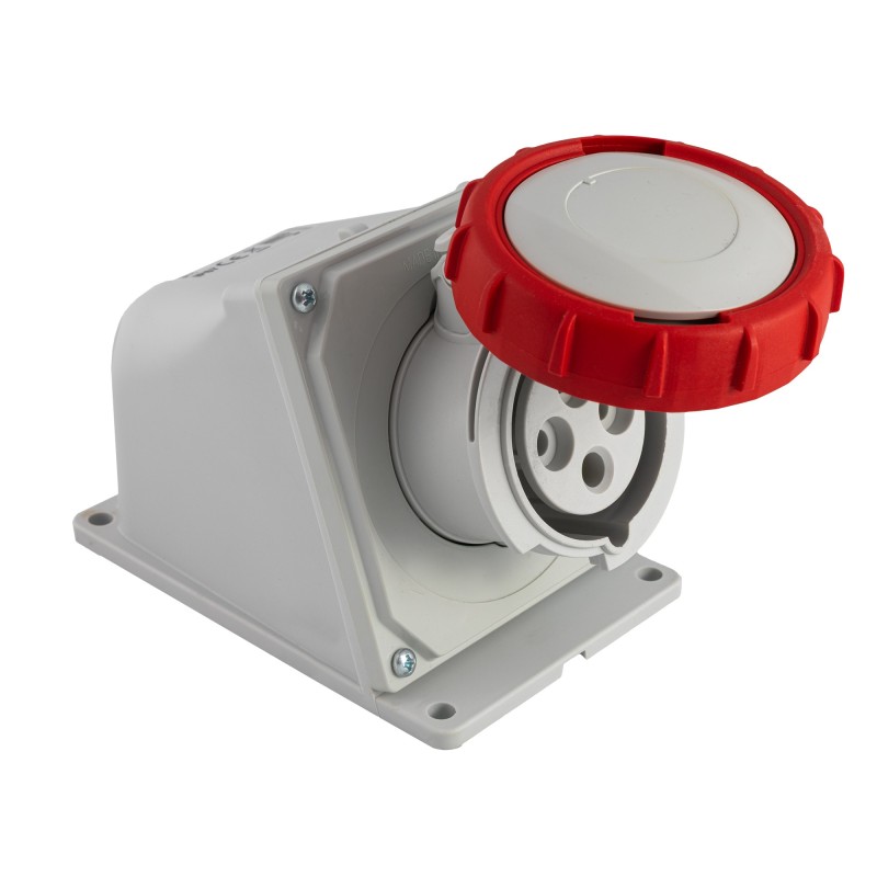 Presa industriale da parete 3P+T 16A 400V IP67.