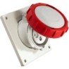 Presa industriale da incasso inclinata 3P+T 16A 400V IP67.