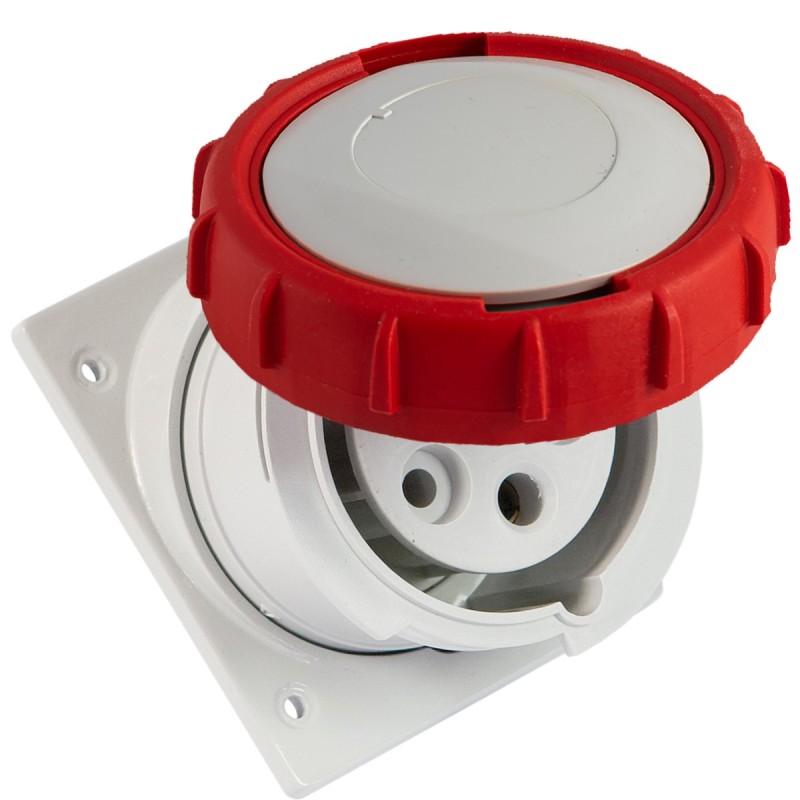 Presa industriale da incasso inclinata 3P+N+T 16A 400V IP67.