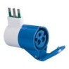 Adattatore semplice da spina 16A (S17) a presa CEE 16A 230V.