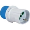 Adattatore semplice spina CEE a 1 presa Bipasso P40.