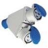 Moltiplicatore industriale spina CEE a 2 prese CEE 16A IP44.