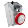 Presa interbloccata da parete Key Block 3P+T 16A IP67 con fusibili.
