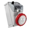 Presa interbloccata da parete Key Block 3P+N+T 16A IP67 con fusibili.