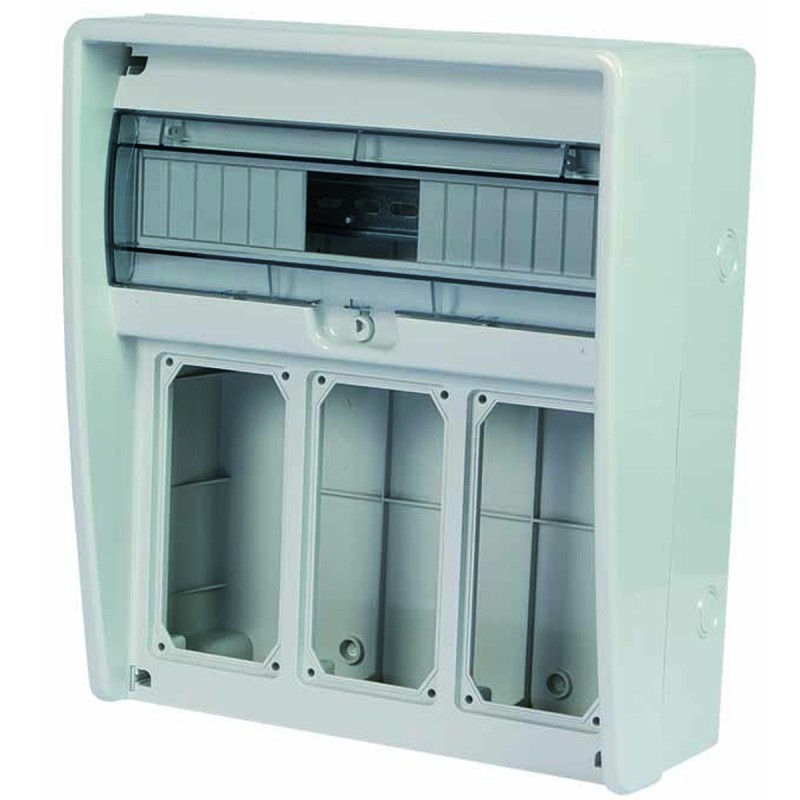 Quadro Ulisse 350 vuoto IP65 con 3 fori per interbloccate.