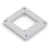 Flangia forata 90x100mm IP44 per quadri industriali.